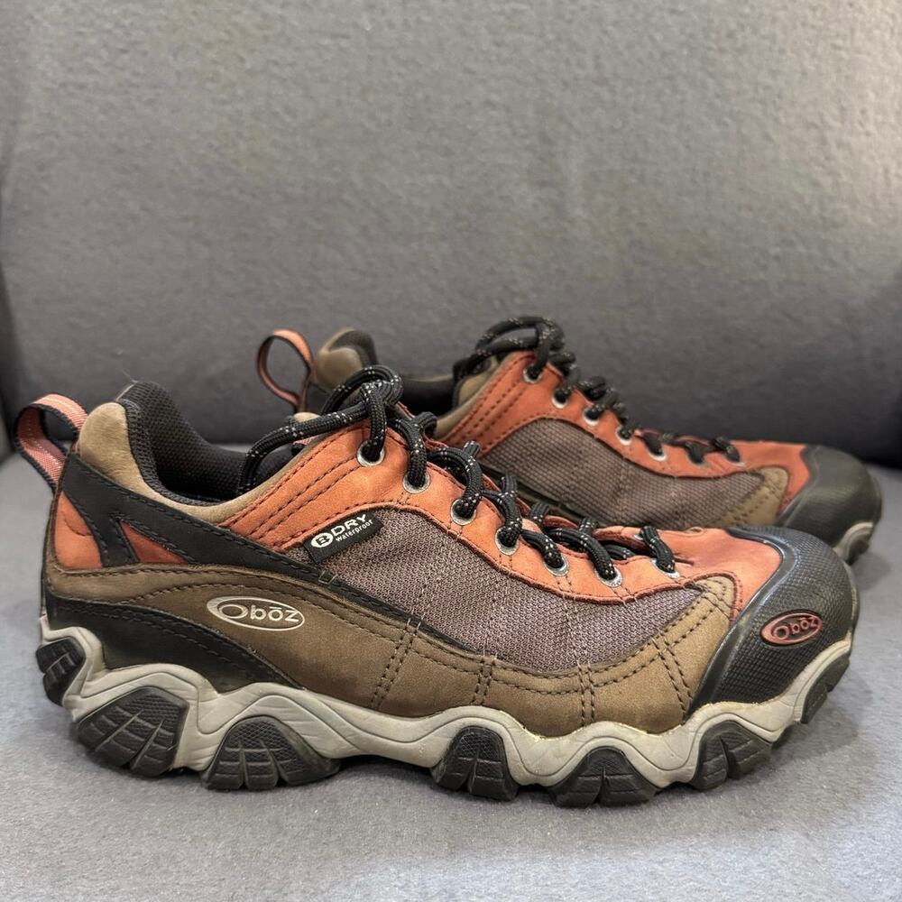 Oboz Men's 8 Firebrand‎ II Low B-Dry Athletic Hiking Waterproof Shoes Outdoors